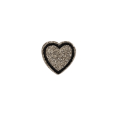 Gold Heart Mini Patches & Icons - Iron-On or Sew-On for DIY Clothing, Jackets, Bags - Cute Embroidered Appliques for Customization & Fashion Accessories (Perfect for Denim, Hats, Backpacks)