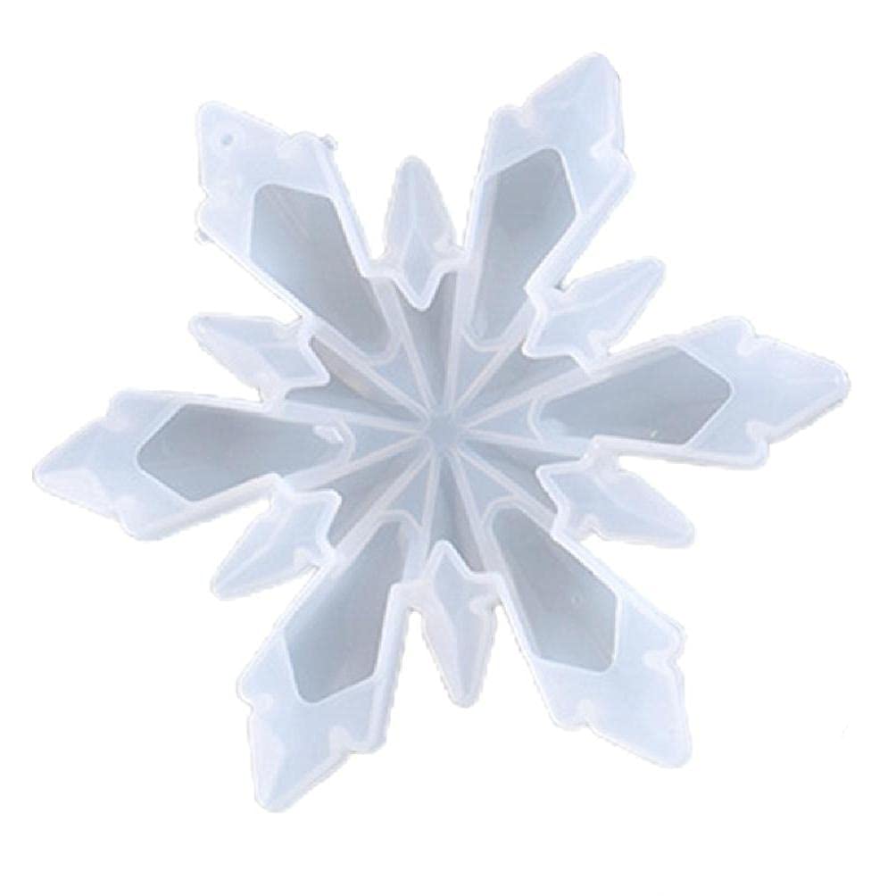 Christmas Snowflake Pendant Silicone Mold for DIY Jewelry Making - Epoxy Resin Casting Molds for Christmas Ornaments, Pendants & Crafts - Perfect for Holiday Decorations, Gift Making & Resin Art Projects