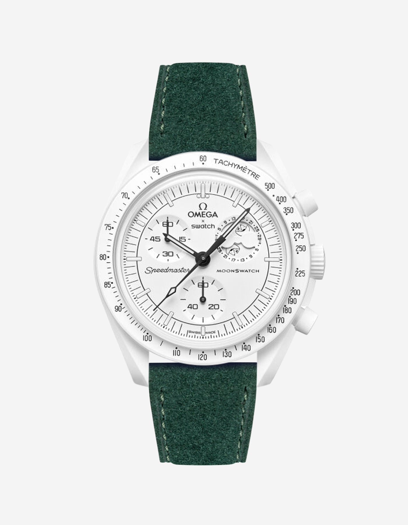 Omega X Swatch Mission to the Moonphase Full Moon Genuine Leather Watch Straps - Replacement Band for Moon Watch - Perfect for Dress Watches, Casual Wear & Space-Themed Collections