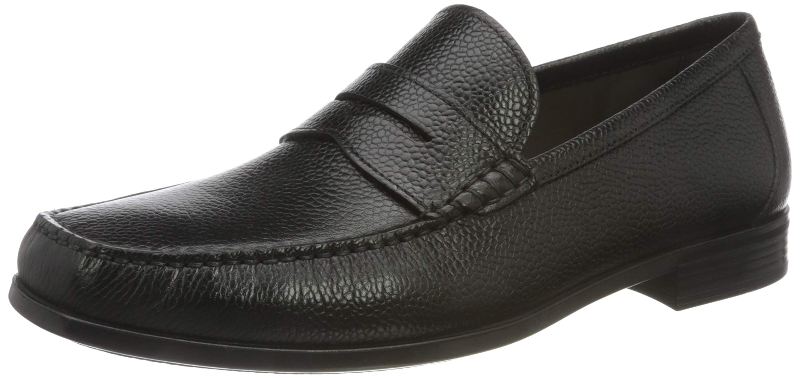 ECCO Men's Soft Comfortable Moccasin Shoes - Premium Leather Slip-On Loafers for Casual Wear & Indoor Use