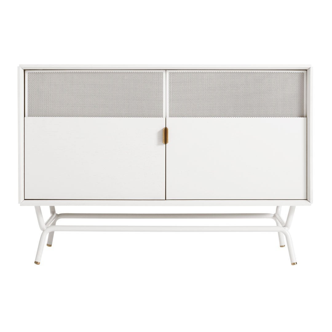 Dang TV Stand for Living Room - Modern Wooden Entertainment Center with Storage Shelves for Flat Screen TVs up to 65