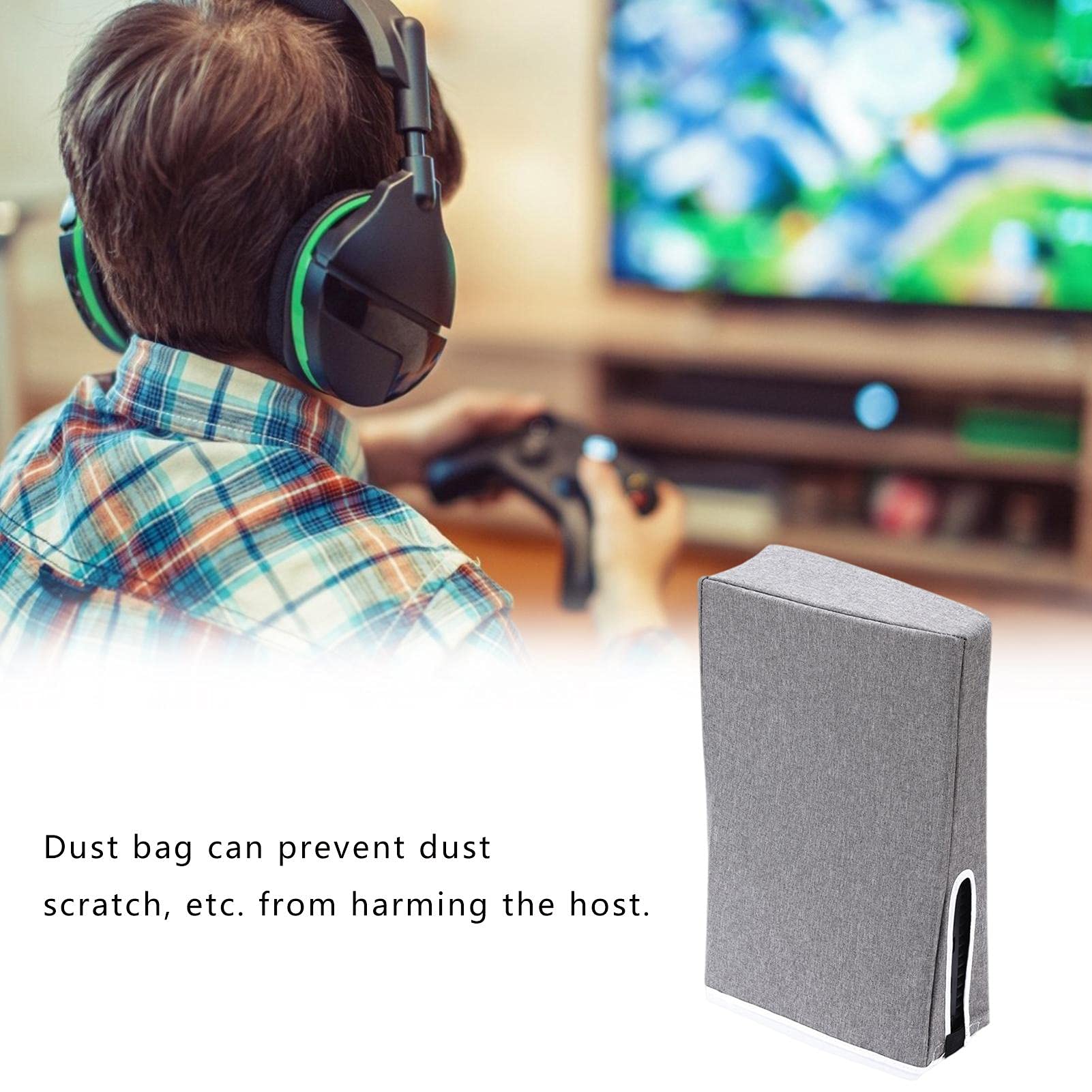 Dustproof Waterproof Scratch-Resistant PS5 Console Cover - Protective Case for PS5 Digital & Disc Edition - Perfect for Gaming, Travel & Storage Protection