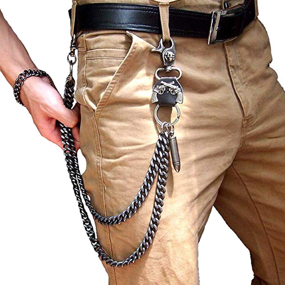 Punk Hip Hop Skull Chain Pants - Gothic Rock Waist Chain for Men & Women | Streetwear Accessories