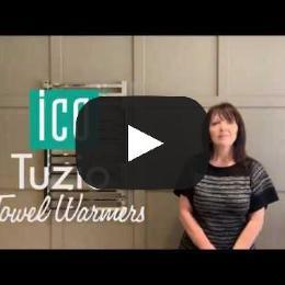 Tuzio Laveno Hardwired or Plug-in Bathroom Towel Warmer - 23.5