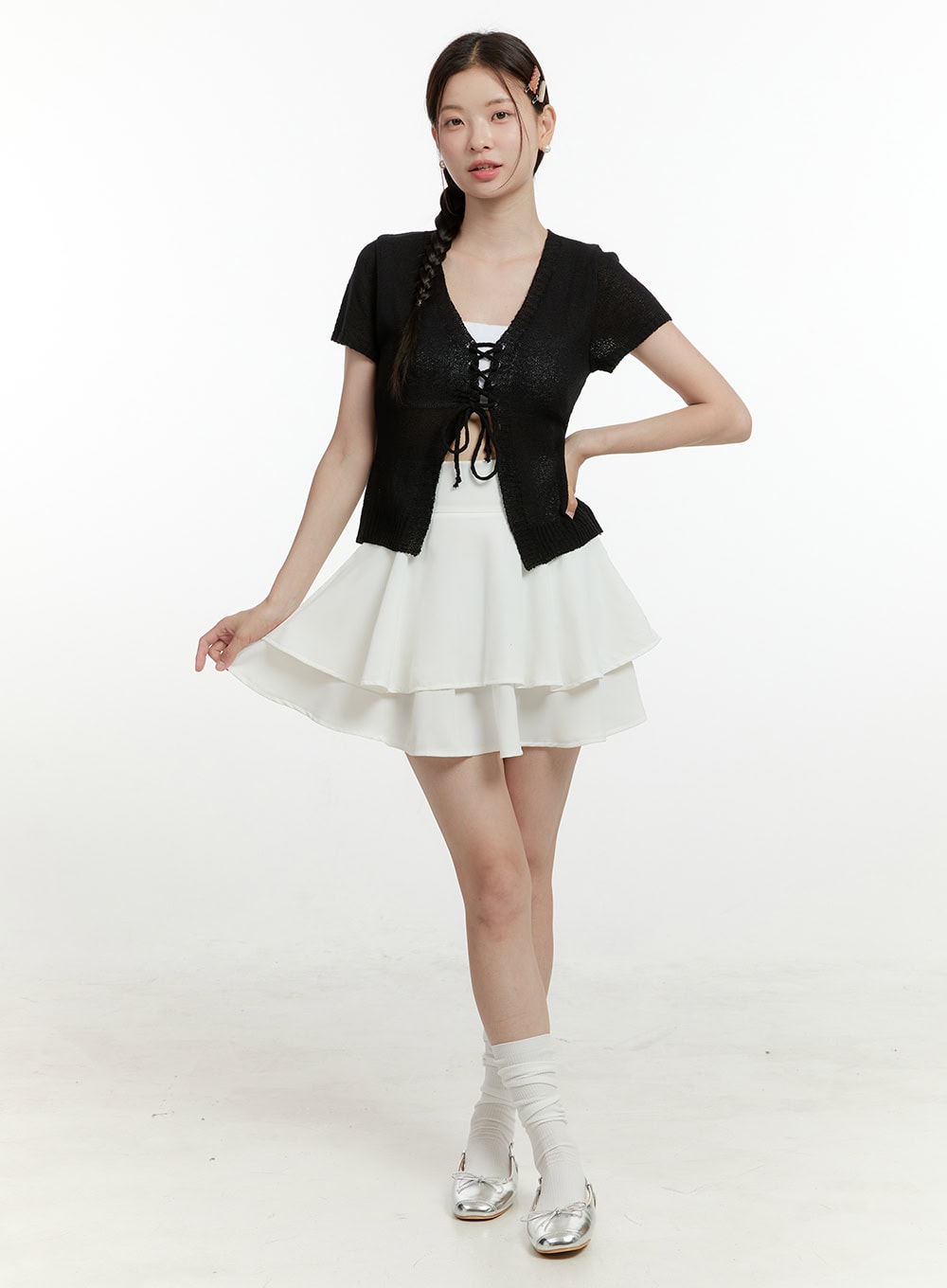 Flare Ruffle Mini Skirt for Women - High Waist A-Line Party Skirt | Perfect for Club, Date Night & Summer Outfits