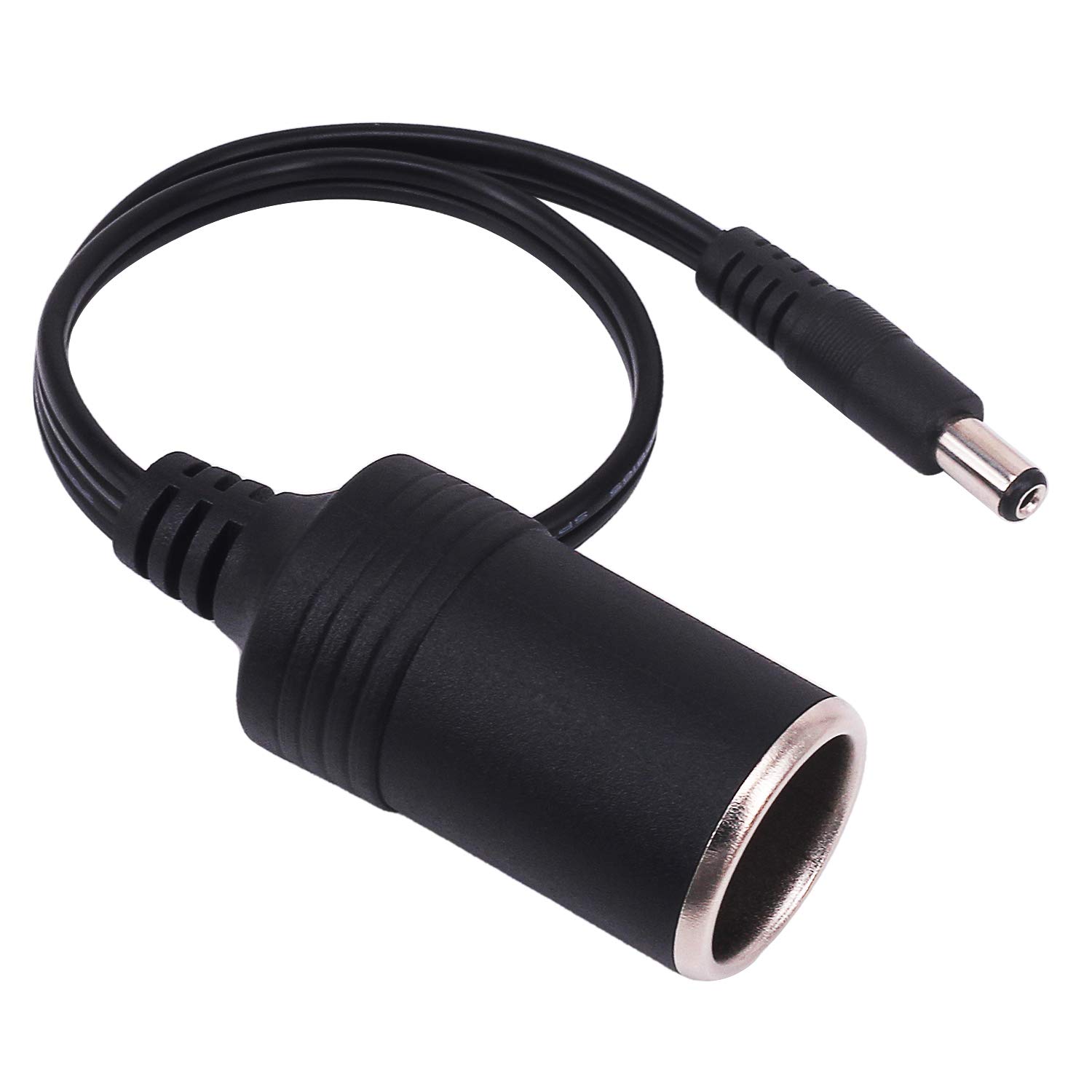 Yeebline 2-Pack Car Cigarette Lighter to DC 5.5x2.1mm Power Adapter Cable - Female Socket to Plug Converter for Car Chargers, GPS, Dash Cams & Portable Devices