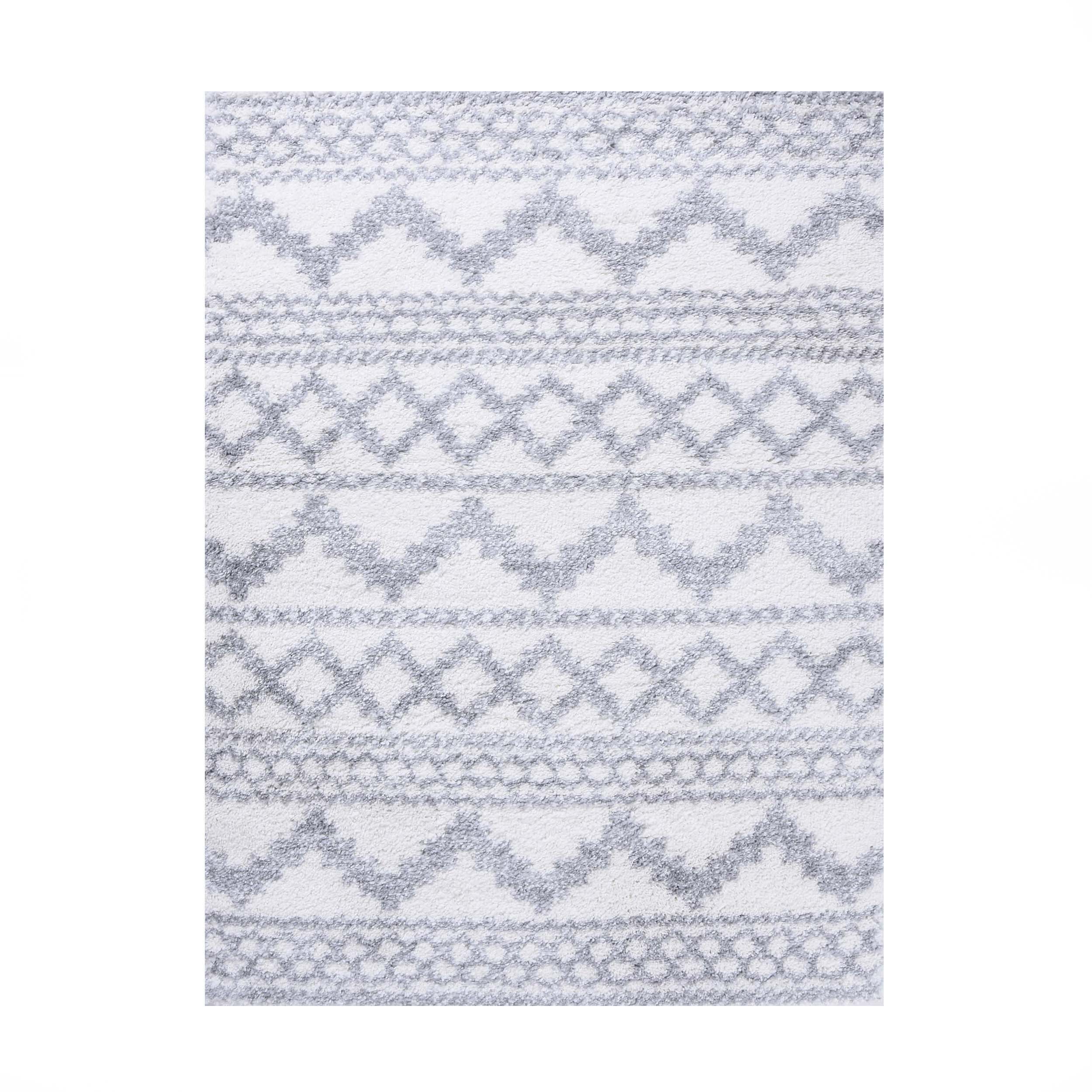 Bohemian Shag Area Rug - Soft Plush Geometric Design for Living Room, Bedroom & Nursery | Stylish & Cozy Home Decor