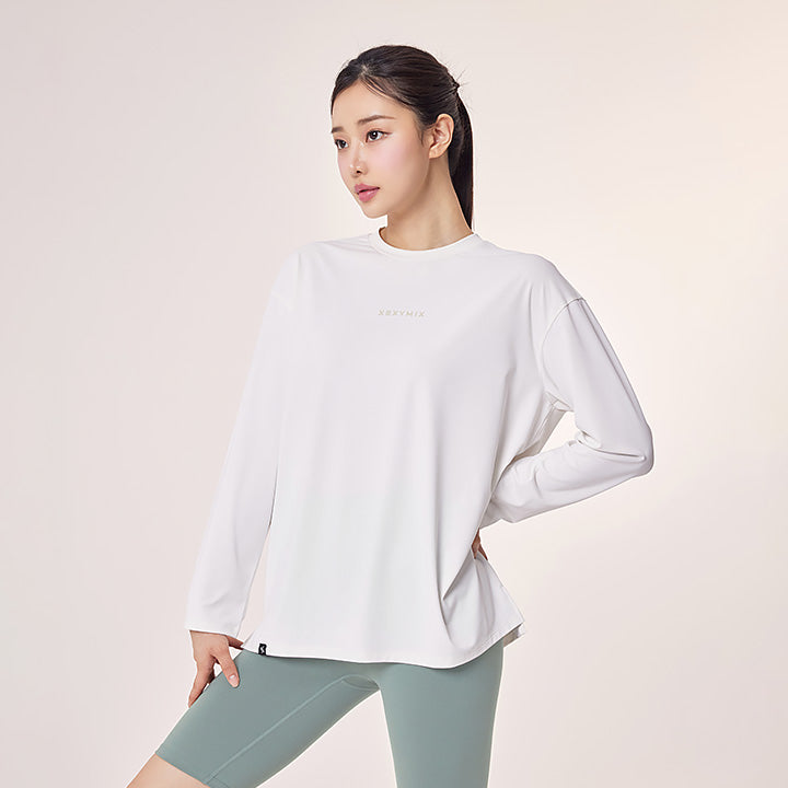 Premium Feather Soft Basic Long Sleeve T-Shirt for Women - Comfortable Everyday Casual Wear - Perfect for Layering, Office, and Weekend Outfits