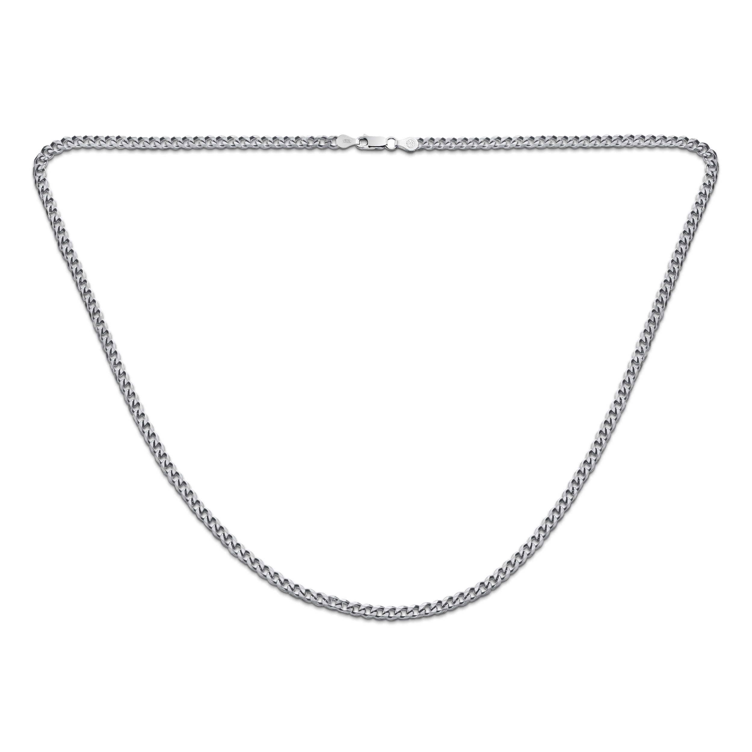 925 Sterling Silver Miami Cuban Link Chain Necklace for Men & Women - 3-9MM Franco Square Box or Diamond Cut - 16, 18, 20, 24 Inch - Perfect for Gifts, Layering & Everyday Wear