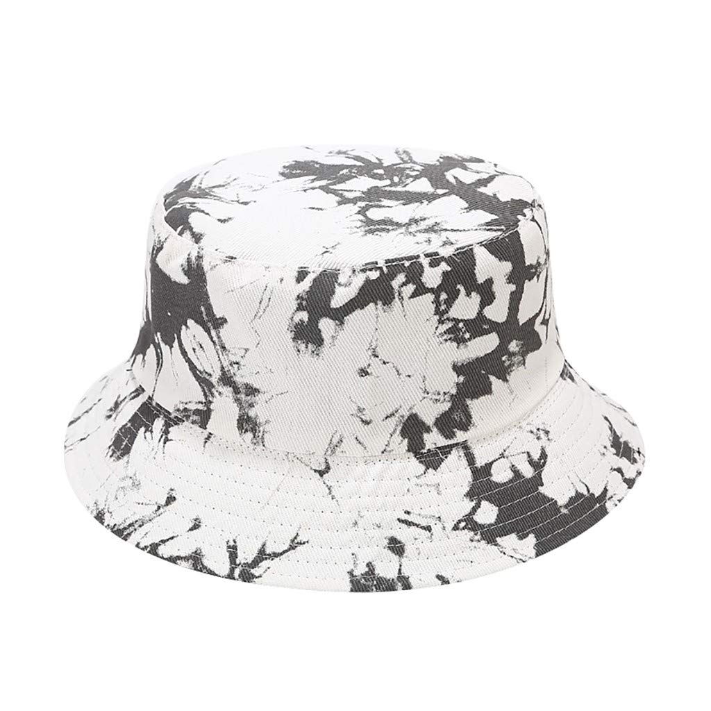 Tie-Dye Print Foldable Fisherman Sun Hat for Men & Women - UV Protection Bucket Cap for Beach, Hiking & Outdoor Activities