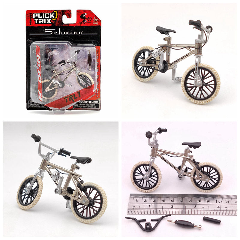 Premium Finger Bike FLICK TRIX Mini BMX Diecast Model Toy - Collectible Miniature Bicycle for Kids & Adults - Perfect for Office Desk Decor, Stress Relief, and Gift Giving