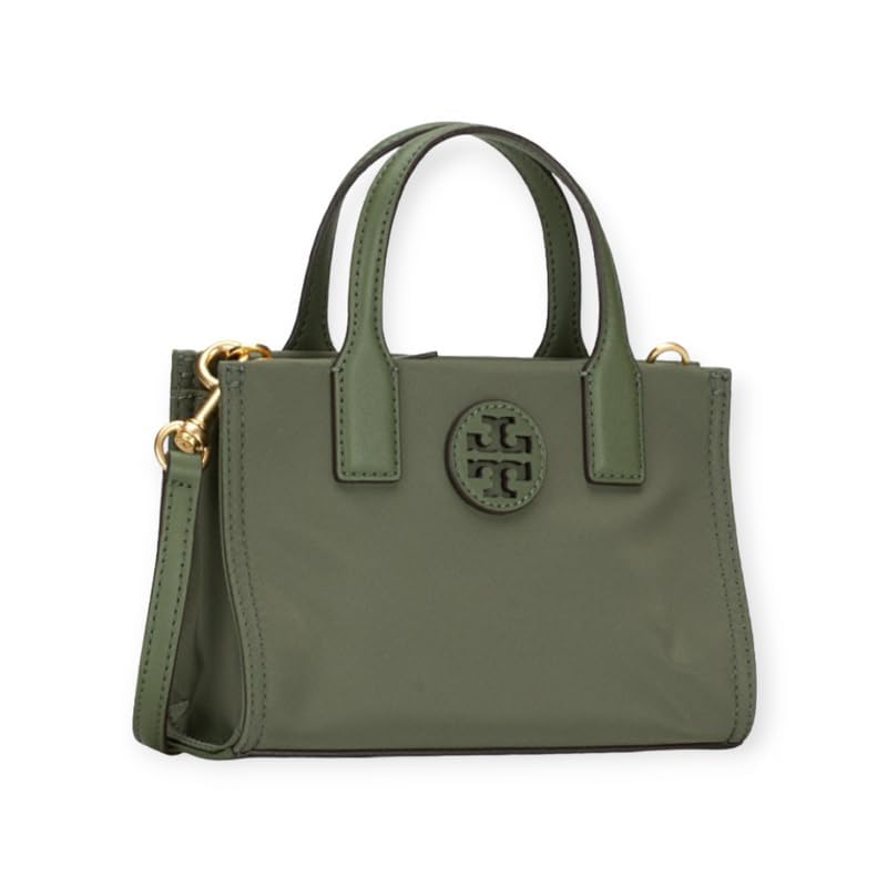 Tory Burch Women's Ella Mini Nylon Tote Bag - Lightweight & Waterproof (Palm Leaf Print) - Perfect for Work, Travel & Everyday Use