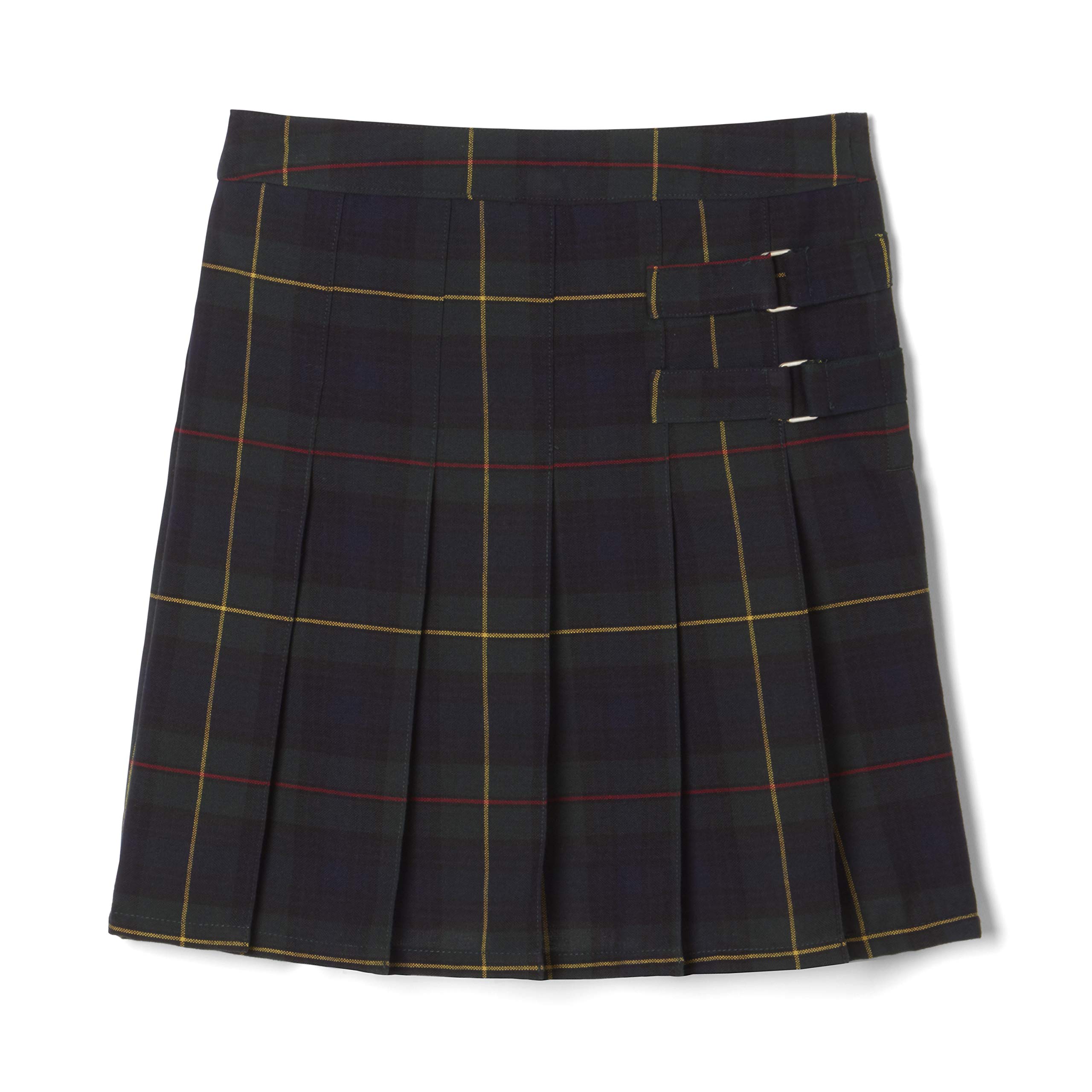 French Toast Girls' Adjustable Waist Pleated-Front Two-Tab Scooter Skirt - Perfect for School Uniforms, Playdates & Casual Outfits