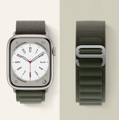Premium HOCO Alpine Band for Apple Watch Series 1-9 & SE - 42mm/44mm/45mm/49mm Sizes - Durable Nylon Sport Strap for Hiking, Running & Outdoor Activities