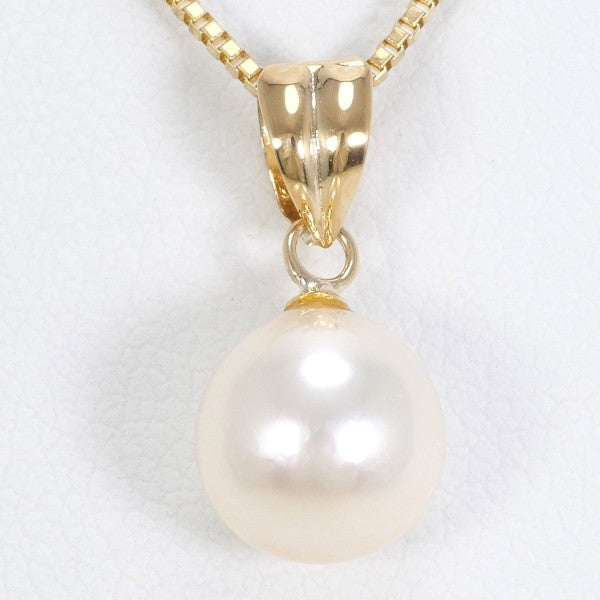18K Yellow Gold Pearl Necklace for Women - Elegant & Timeless Jewelry Gift for Brides, Anniversaries & Special Occasions