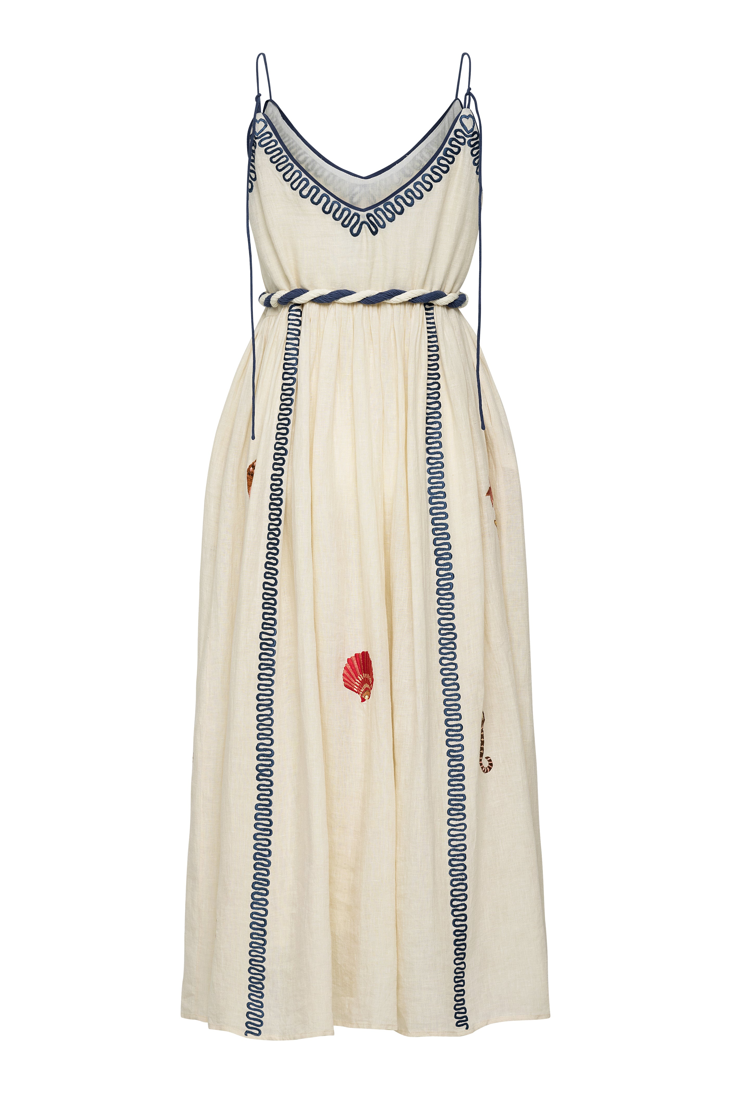 Elegant Carmen Dress 3 - Women's Floral Summer Maxi Dress with V-Neck & Flowy Skirt | Perfect for Beach Vacations, Weddings & Date Nights