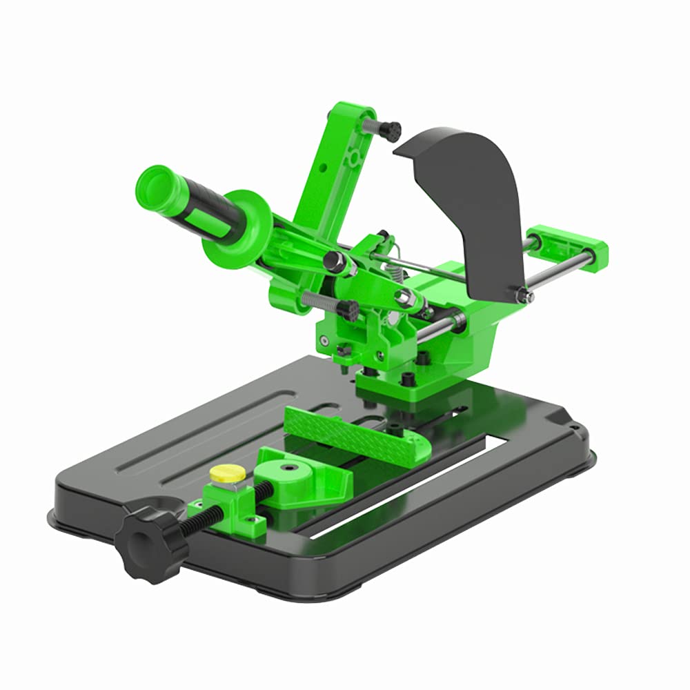 LHK Heavy-Duty Angle Grinder Stand Holder - Metal Cutting Machine Support Bracket with Cast Iron Base for 115/125mm Angle Grinders - Perfect for DIY Projects, Metal Fabrication & Workshop Use