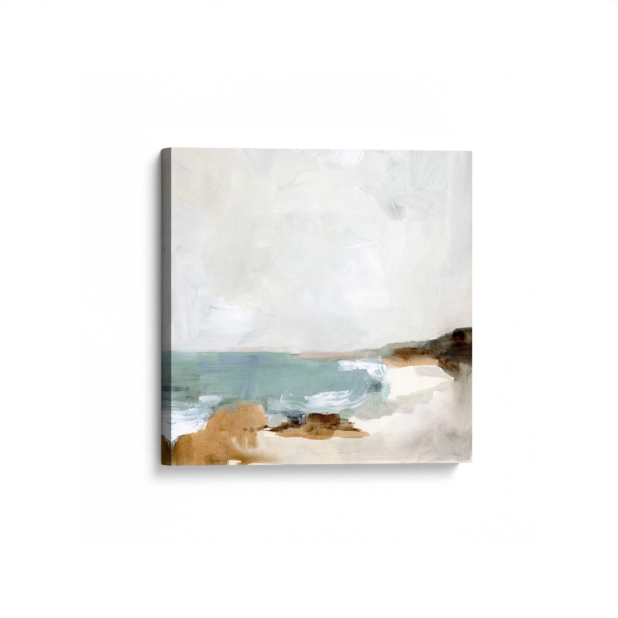 Gentle Tides and Sky II - Ocean Wave Canvas Wall Art Print - Coastal Beach Decor for Living Room, Bedroom & Office