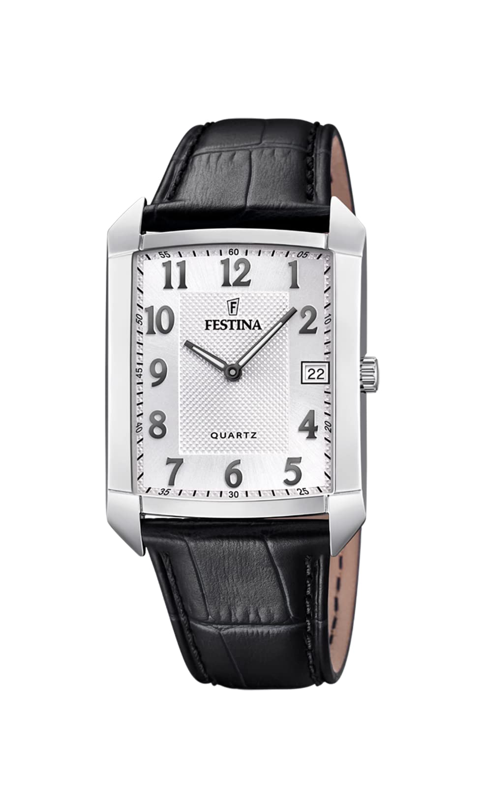 Festina Men's Silver Leather Strap Watch F20464/1 - Casual & Business Wear