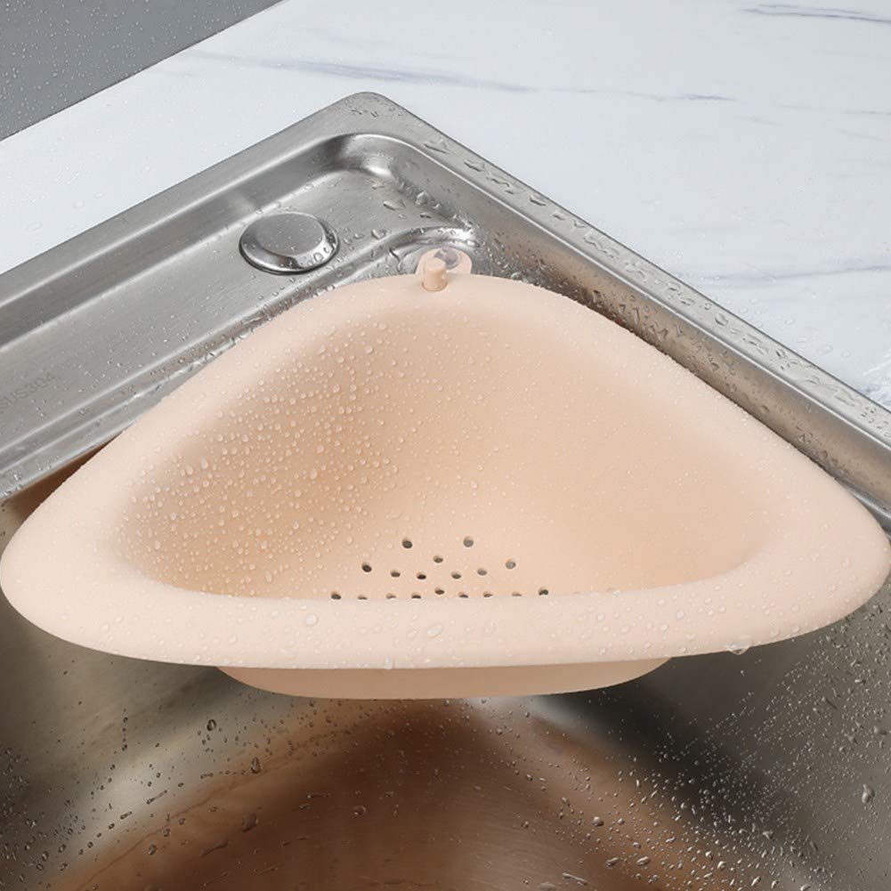 Pink Sink Strainer Basket - Durable Kitchen Sink Filter for Drains, Food Scraps & Washing Fruits - Perfect for Kitchen, RV & Camping Use