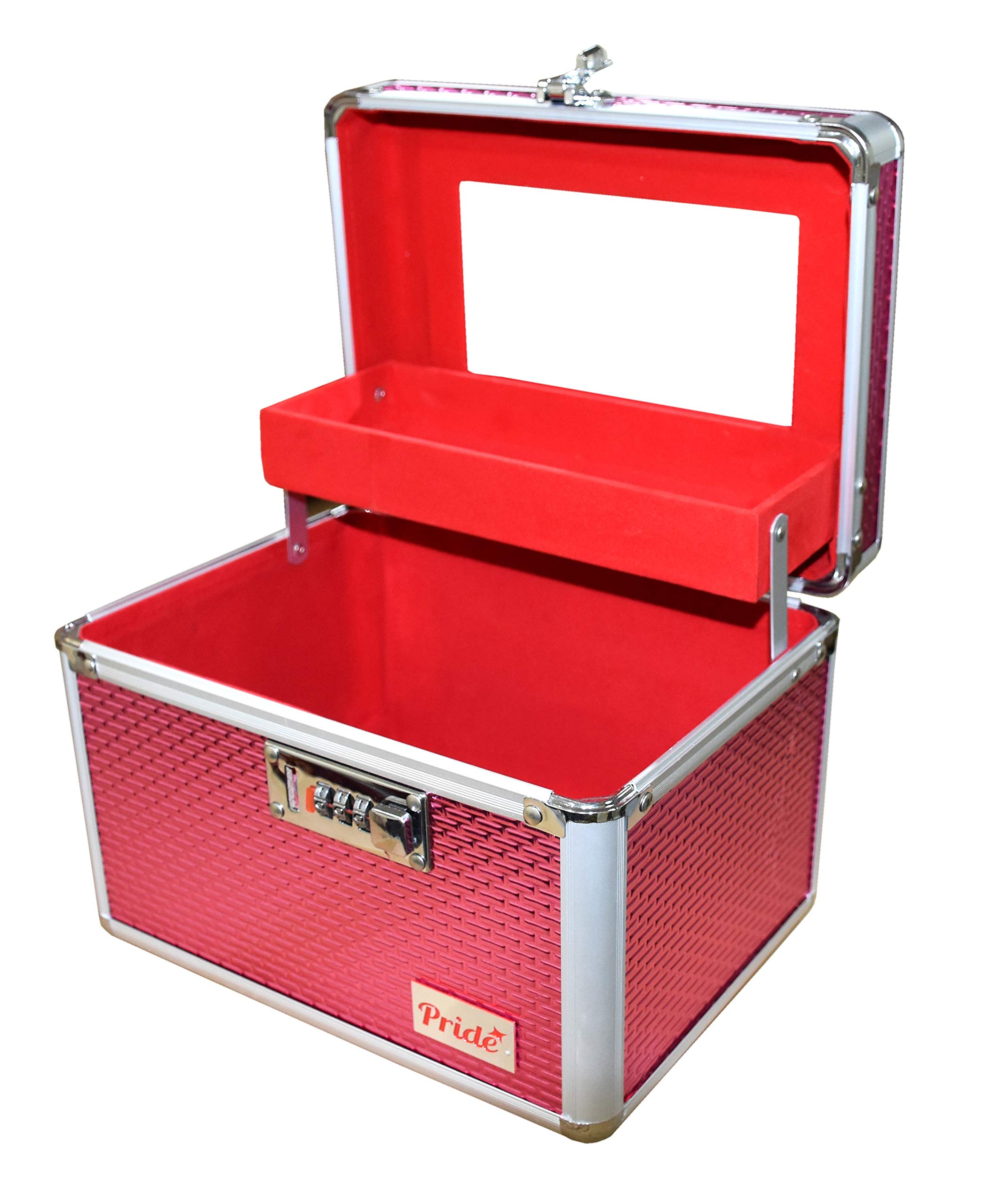 Pride Star Bridal Makeup Case (Pink) - Perfect for Wedding Day, Bridal Showers & Special Occasions