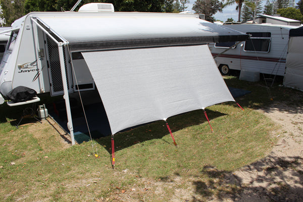 Premium Caravan & RV Motorhome Privacy Screen - 4.6m x 1.8m (15ft x 6ft) - UV Resistant, Waterproof Shade Curtain for Outdoor Camping & Road Trips