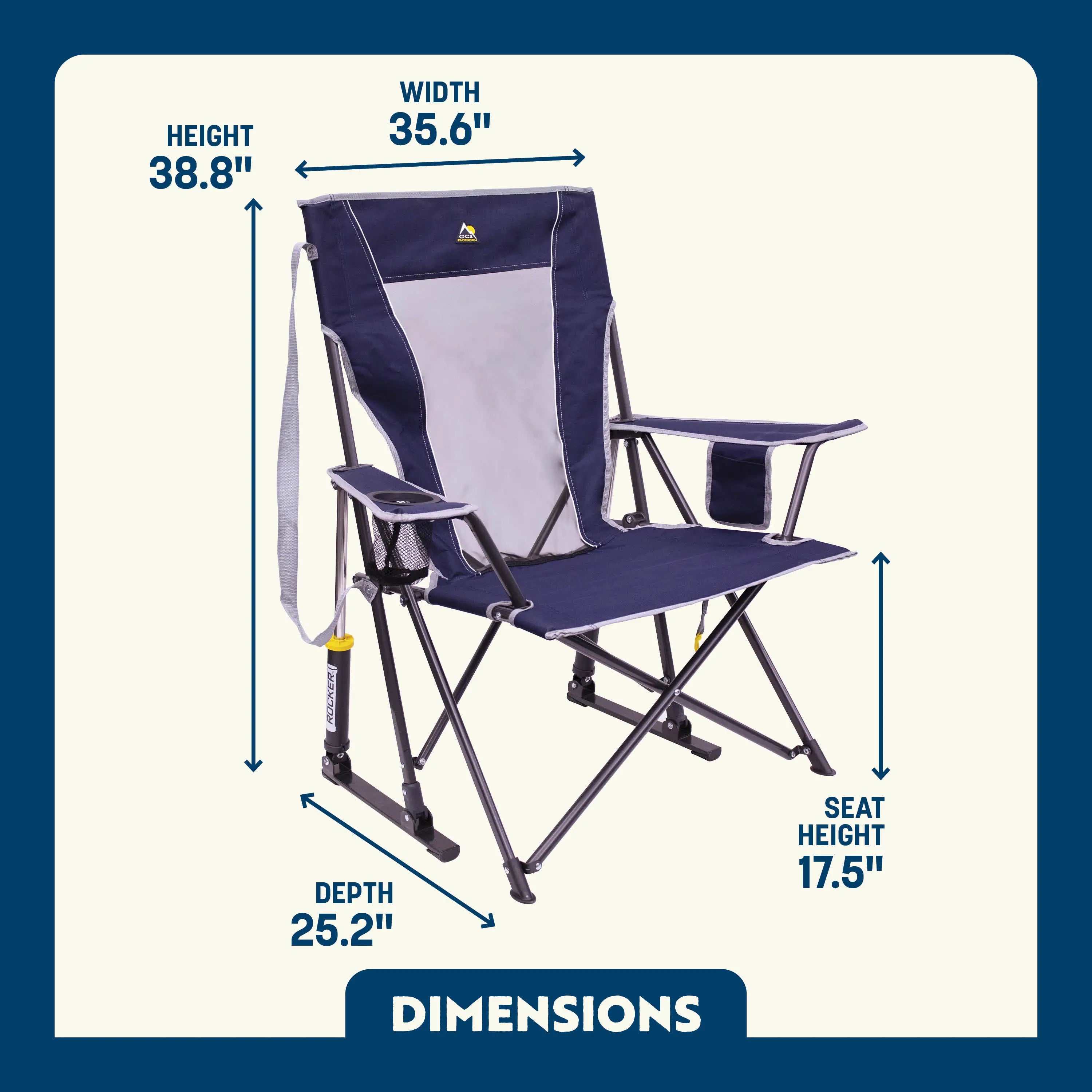 Comfort Pro Rocker™ - Ergonomic Rocking Chair for Home & Office - Perfect for Relaxation, Nursing, and Reading