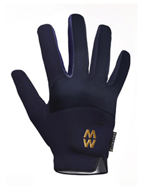 MacWet Climatec Short Cuff Gloves - Breathable & Water-Resistant Work Gloves for Outdoor Activities, Gardening, and Sports (Black, Medium)
