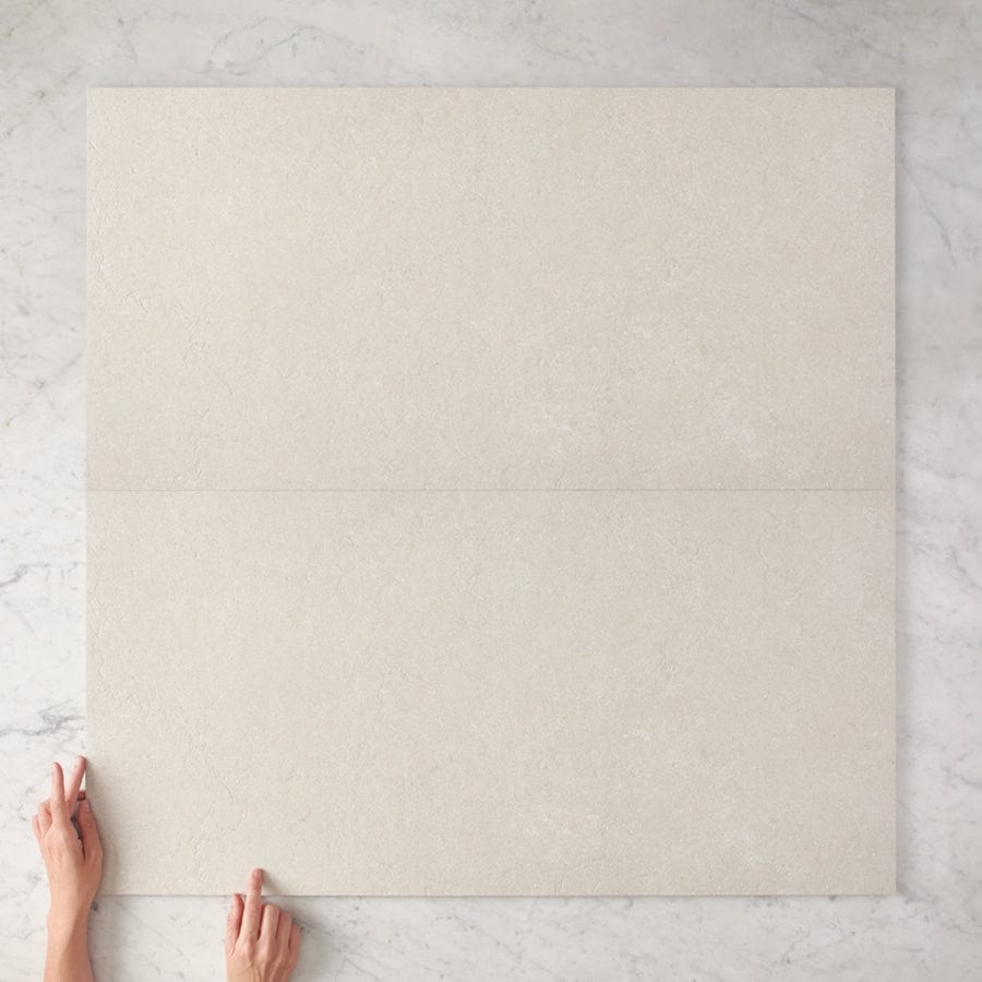 Premium Ballina White Limestone Look Tile - Natural Stone Effect Porcelain Floor & Wall Tiles - Perfect for Bathroom, Kitchen & Outdoor Patio Decor