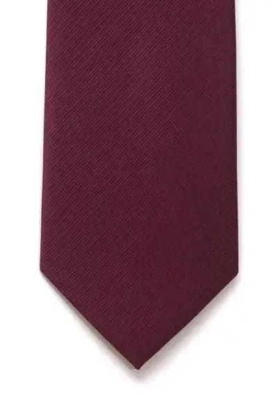LA Smith Plain Silk Twill Tie for Men - Classic Business Necktie for Office, Wedding & Formal Occasions