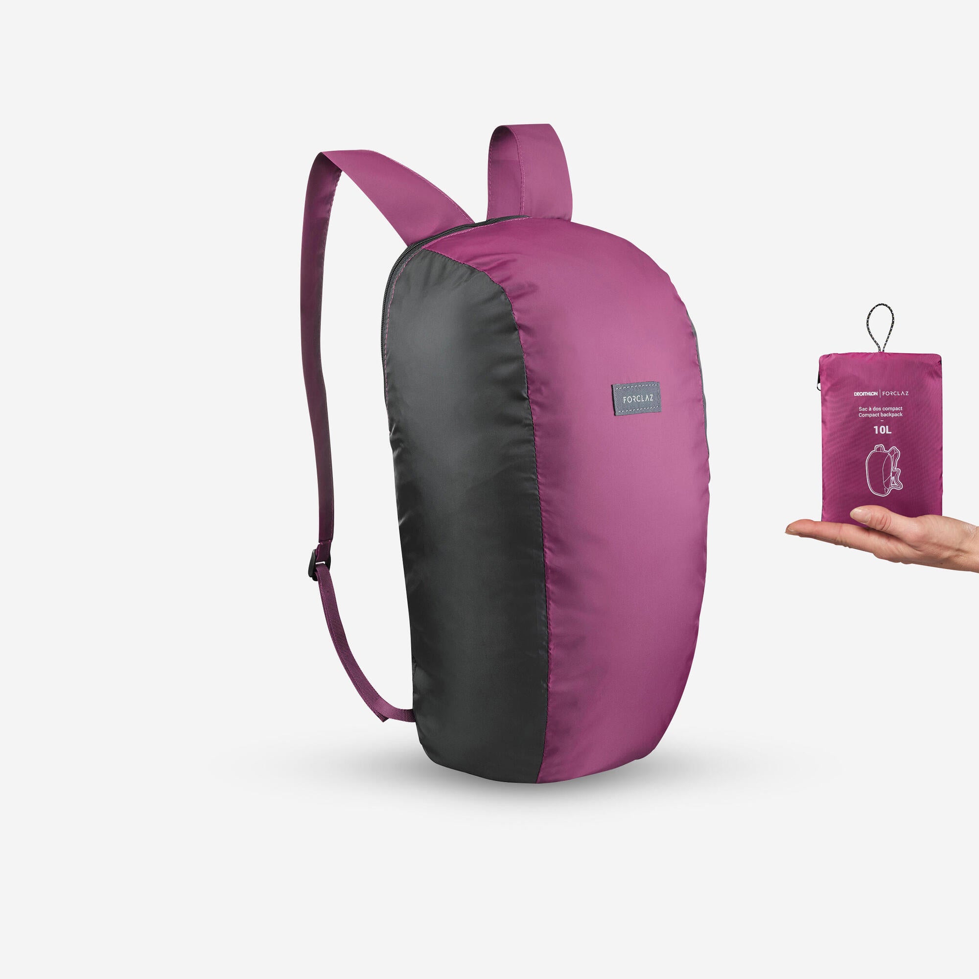 Forclaz Ultra Compact 10L Lightweight Hiking Backpack - Perfect for Day Trips, Travel & Outdoor Adventures