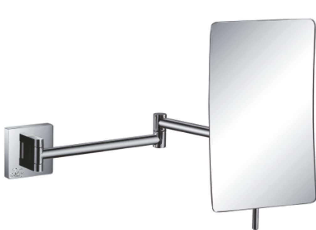 Perk Square Wall Mounted Cosmetic Mirror - Decorative Bathroom & Home Decor Mirror for Vanity, Makeup, and Dressing Areas