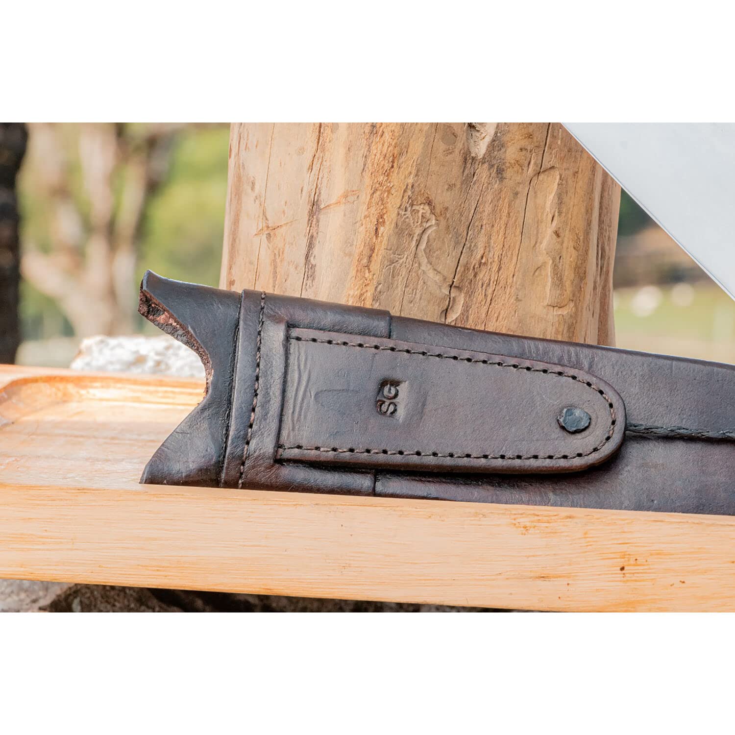 Brazilian Flame Hunter Bison Knife - Full Tang Fixed Blade Tactical Survival Knife | 420C Stainless Steel | Perfect for Outdoor Camping, Hunting & Emergency Preparedness
