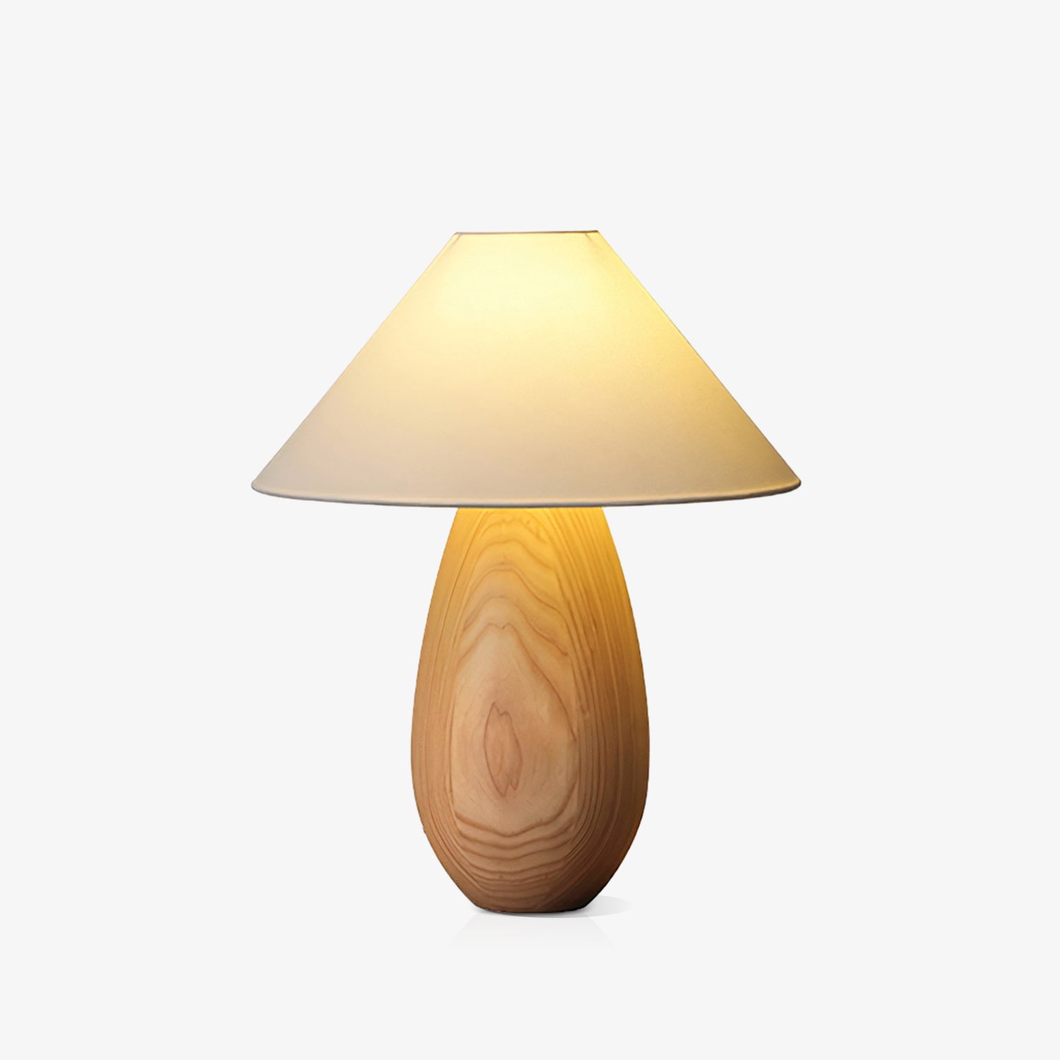 Rustic Mountain Wood Table Lamp - Handcrafted Natural Wood Nightstand Light for Bedroom, Living Room, and Office Decor - Perfect for Cozy Home Ambiance and Reading Nook Lighting
