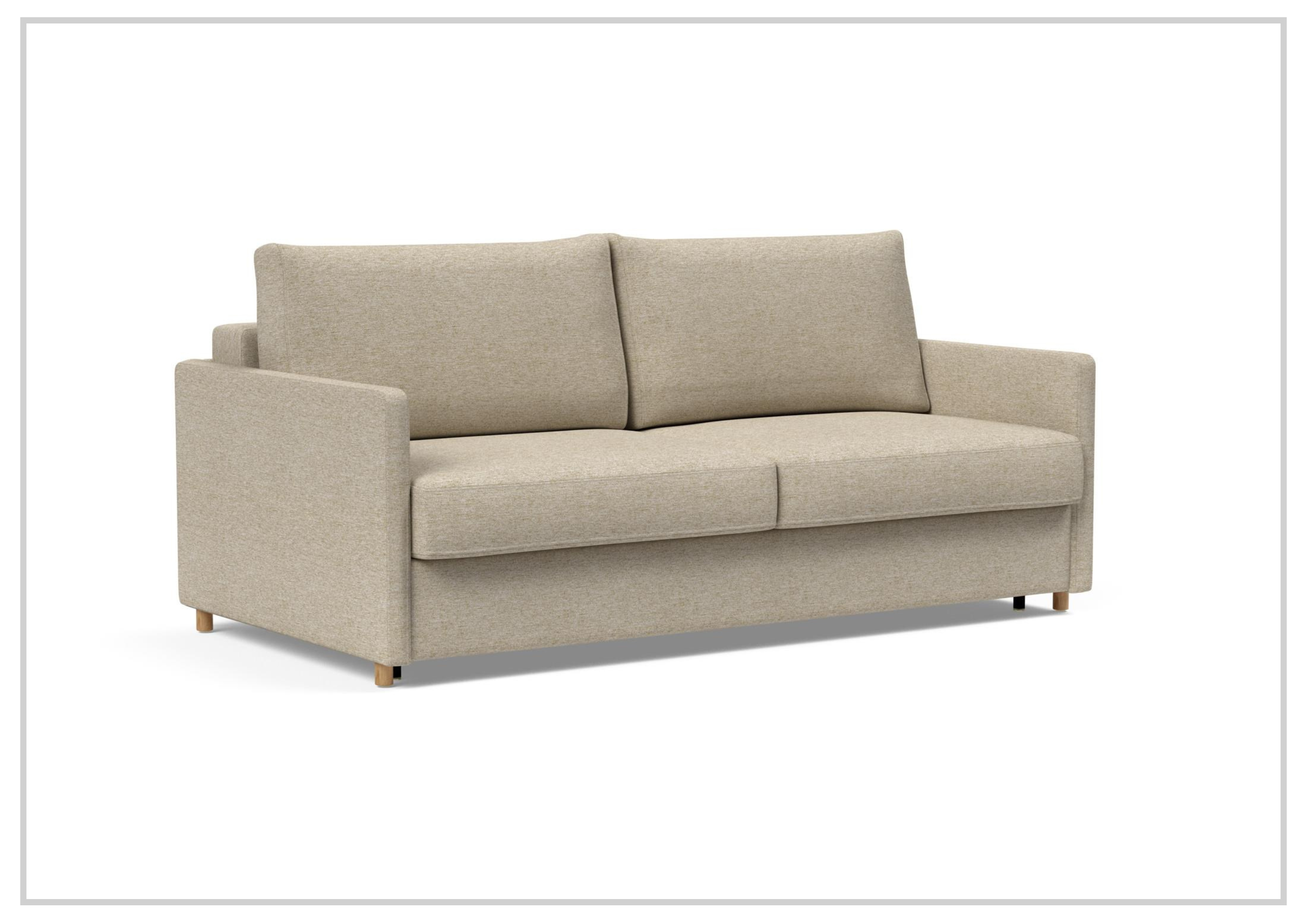 Innovation Living Neah Fabric 2-Seater King Size Sleeper Sofa Bed - Convertible Comfort for Small Spaces & Guest Rooms