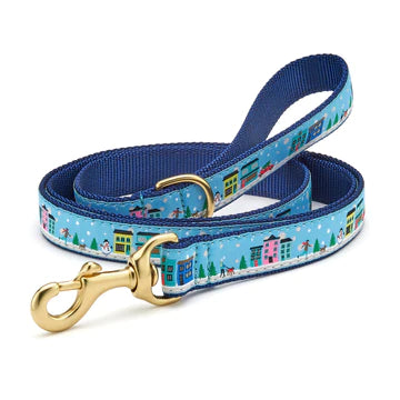 Festive Christmas Dog Leash - Reflective & Durable Pet Walking Lead for Small to Large Dogs - Perfect for Holiday Walks, City Strolls, and Seasonal Celebrations