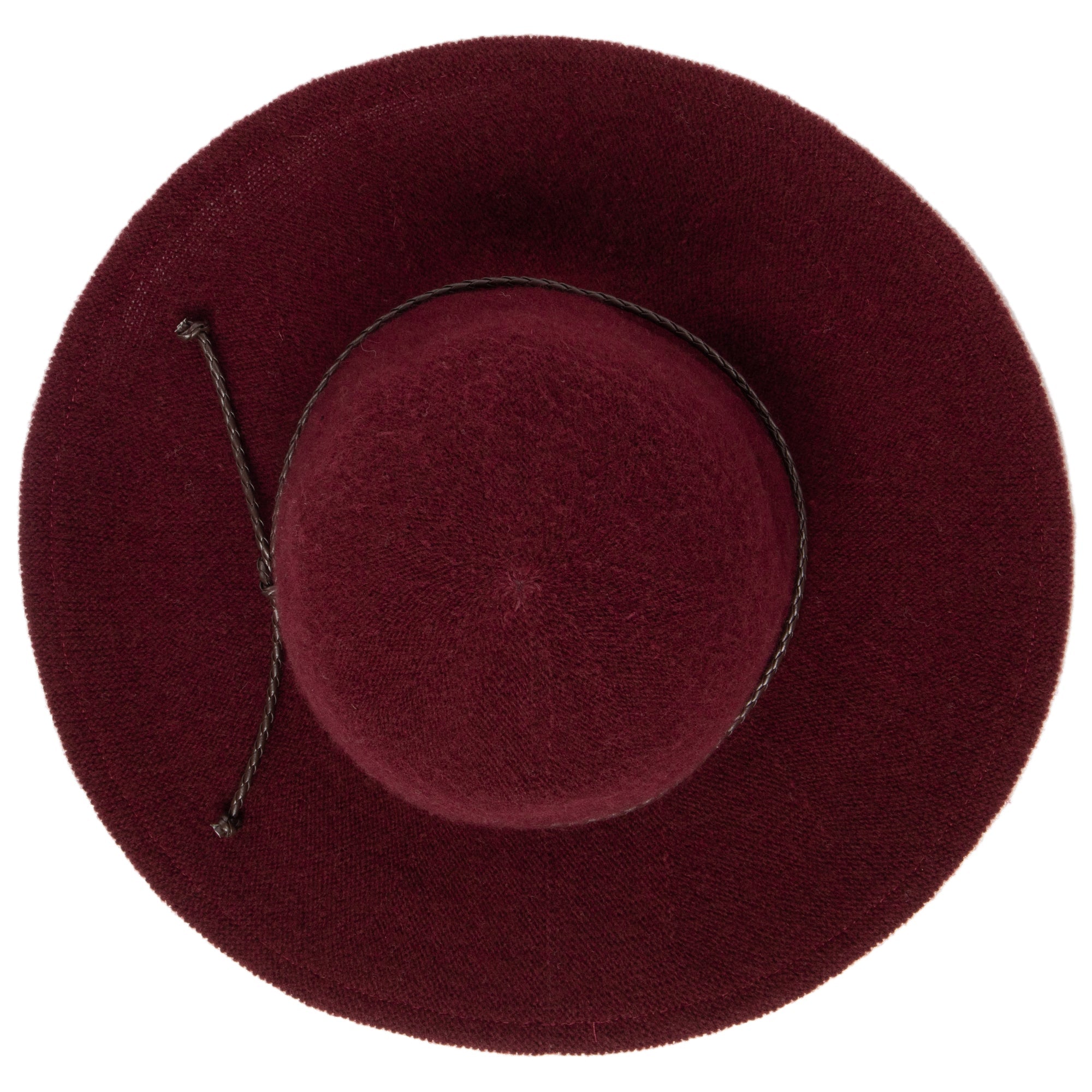 Women's Floppy Knit Hat with Faux Leather Knot Trim - Stylish Winter Beanie for Outdoor Activities & Casual Wear