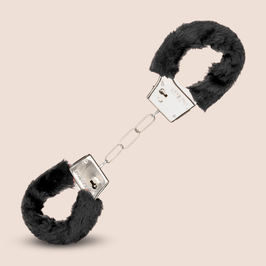 Playful Furry Handcuffs - Soft Fluffy Cuffs for Couples, Roleplay, and Fun - Perfect for Valentine's Day, Bachelorette Parties, and Spicing Up Your Relationship