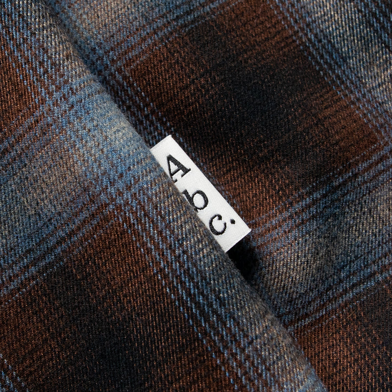Premium Advisory Board Crystals Flannel Plaid Shirt for Men - Soft Blue Checkered Long Sleeve Button Down Shirt - Perfect for Outdoor Camping, Hiking & Casual Winter Wear