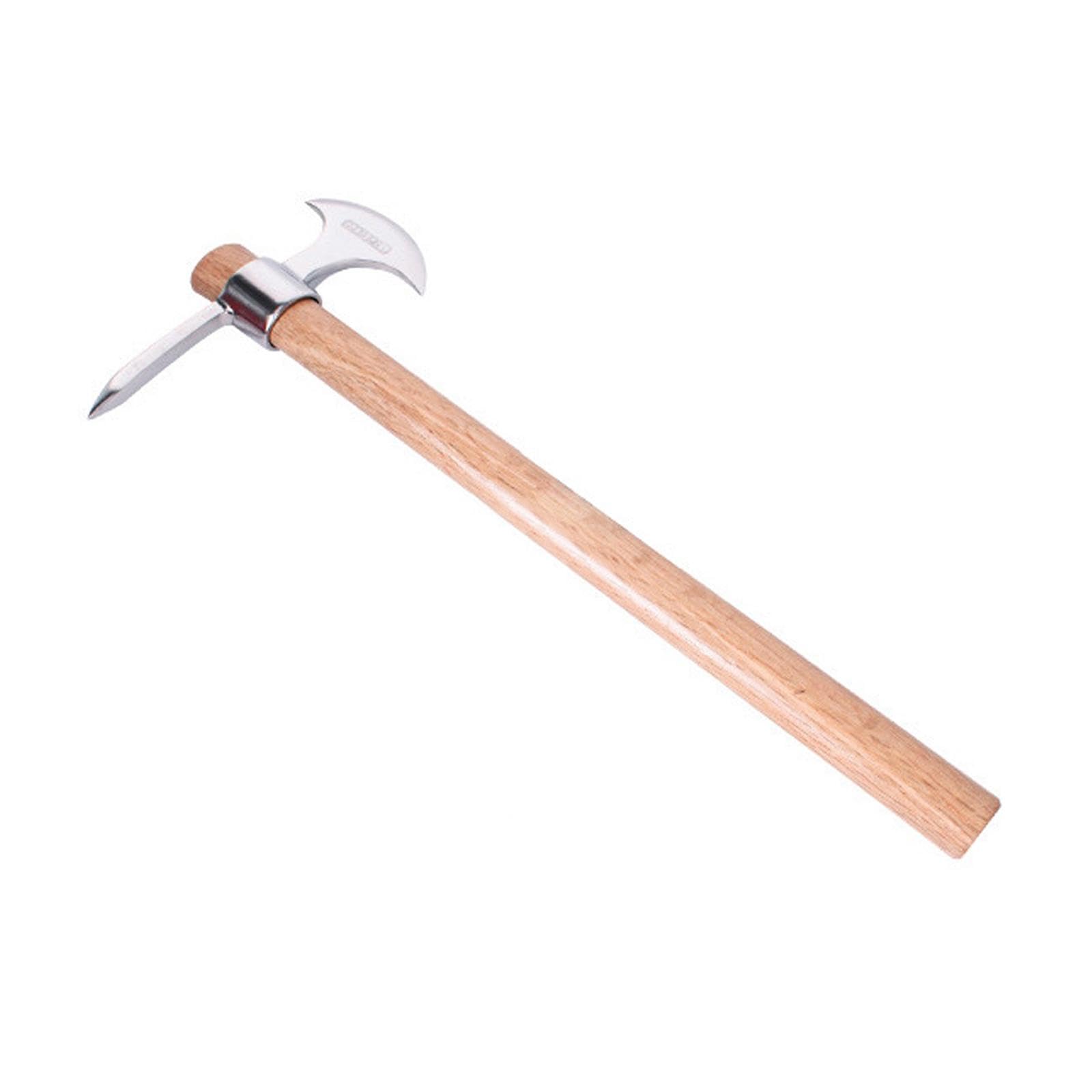 Premium Stainless Steel Pickaxe - Heavy Duty Gardening Tool for Digging, Planting & Weeding - Ergonomic Handheld Mattock for Garden, Yard & Landscaping - Ideal for Soil Cultivation, Trenching & Outdoor Projects