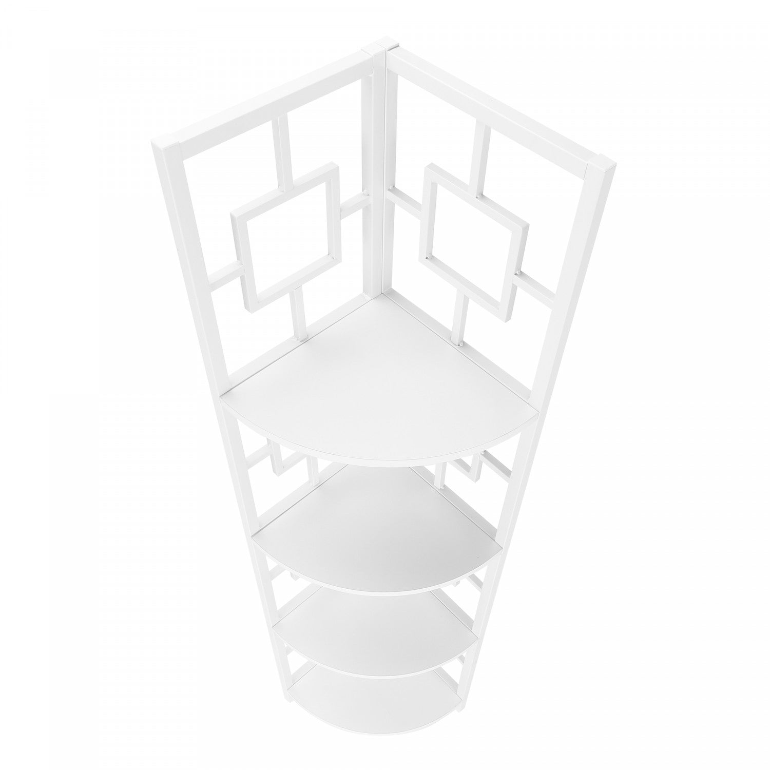 Modern White Venn Bookcase - Stylish Storage for Living Room, Bedroom & Office - Perfect for Books, Decor & Organizing Small Spaces