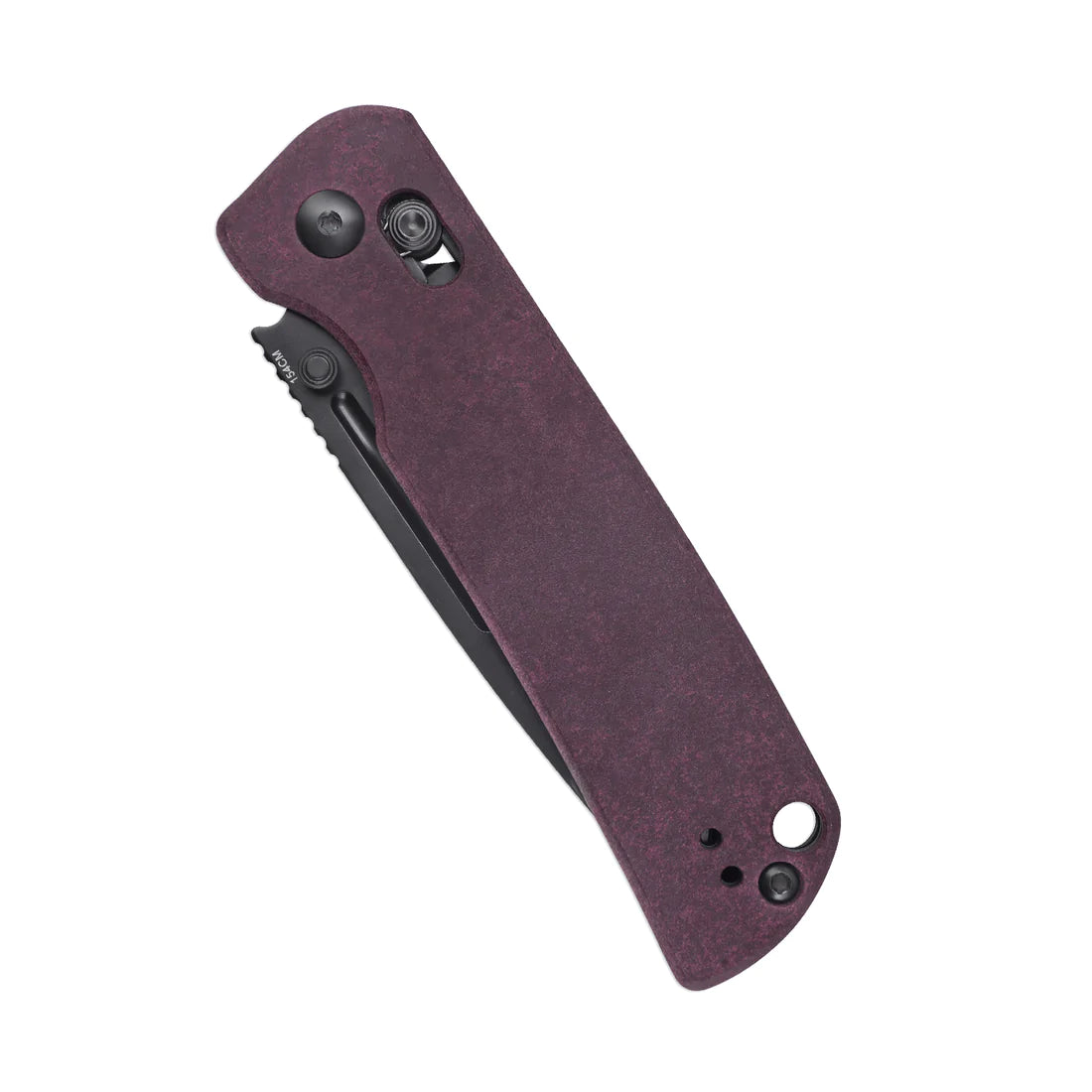 Kizer Escort V4481C1 Folding Knife - 154CM Stainless Steel Black Blade & Red Richlite Handle - EDC Pocket Knife for Camping, Hiking, and Outdoor Adventures
