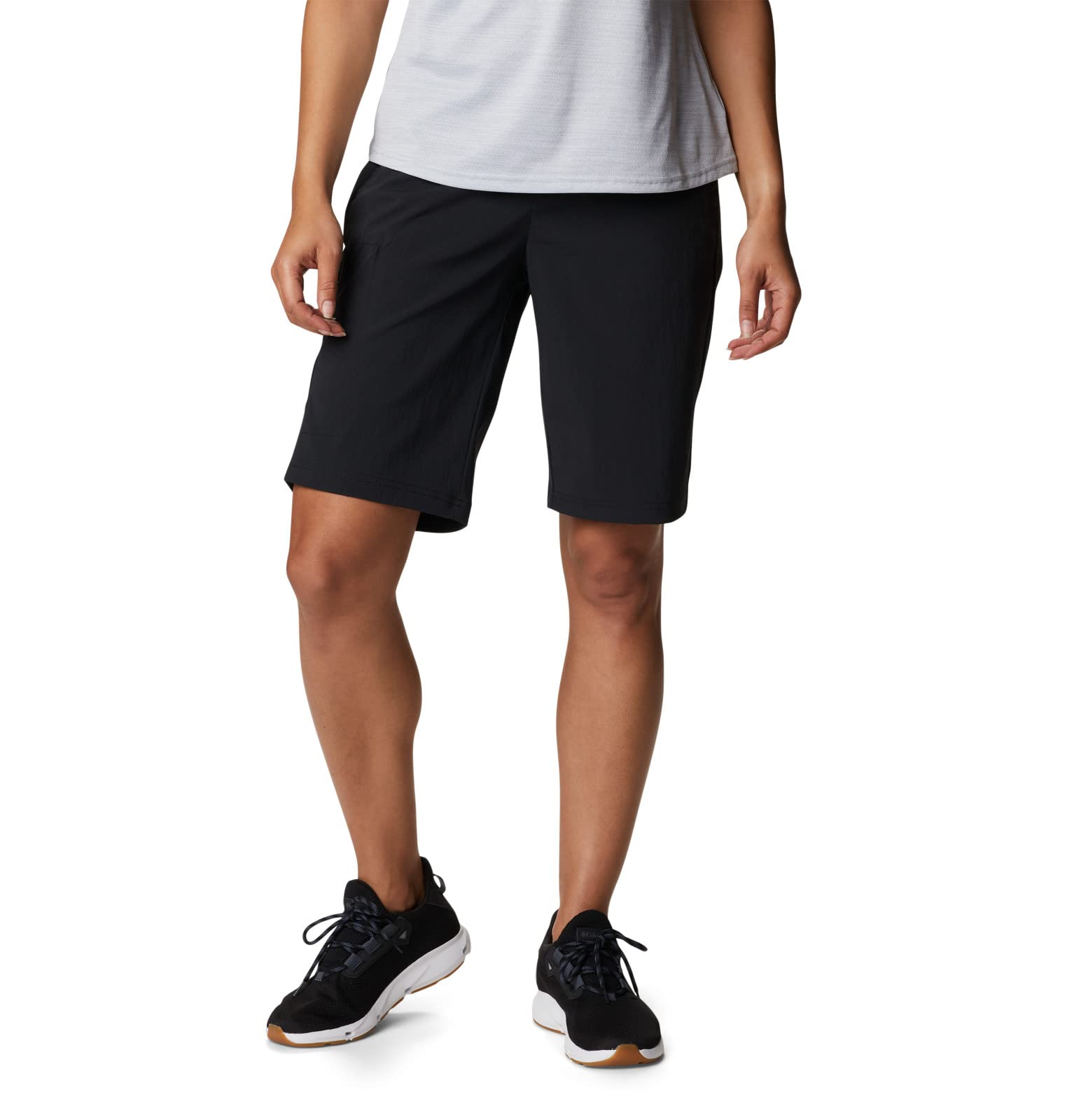 Columbia Women's On The Go Long Short - Lightweight Quick-Dry Hiking Shorts with UPF Sun Protection for Outdoor Adventures, Running & Travel