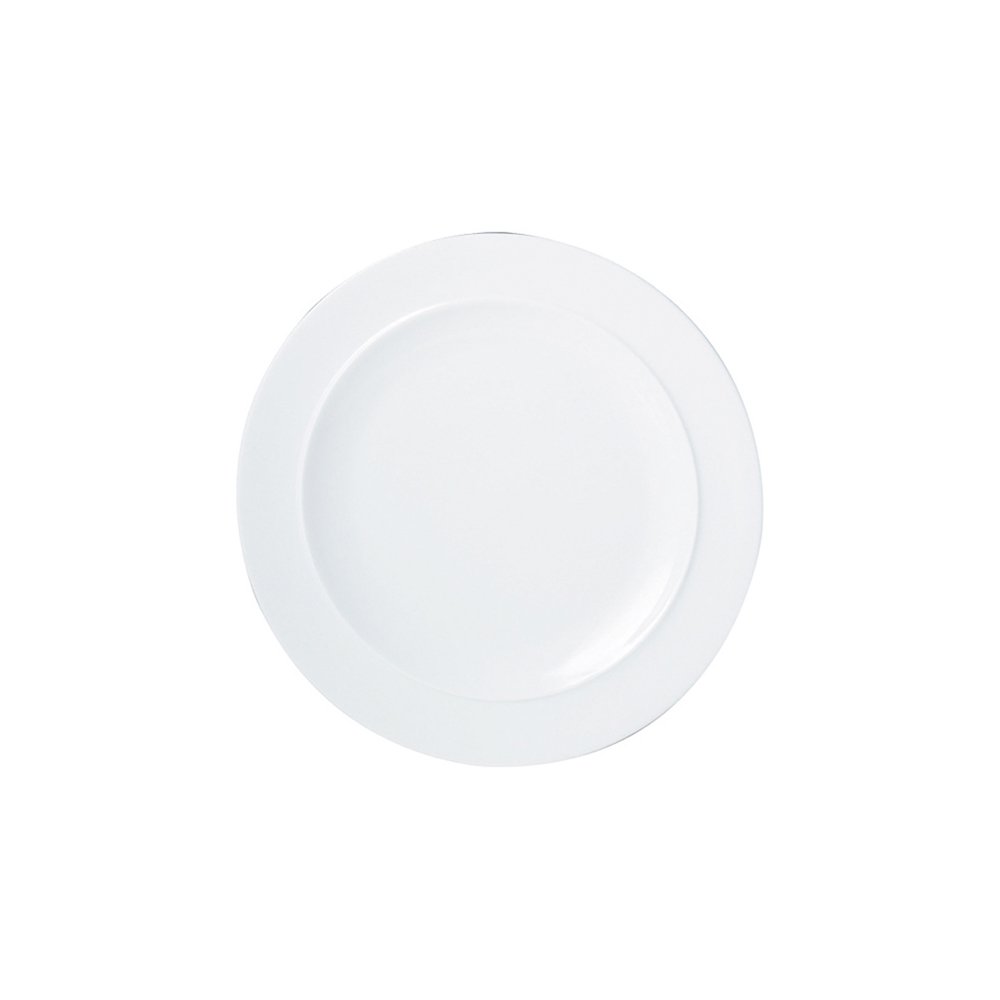 Denby White Porcelain Dinner Plates Set of 4-24cm | Dishwasher & Microwave Safe | Chip & Crack Resistant Glazed Tableware | Perfect for Everyday Dining, Dinner Parties & Restaurant Use