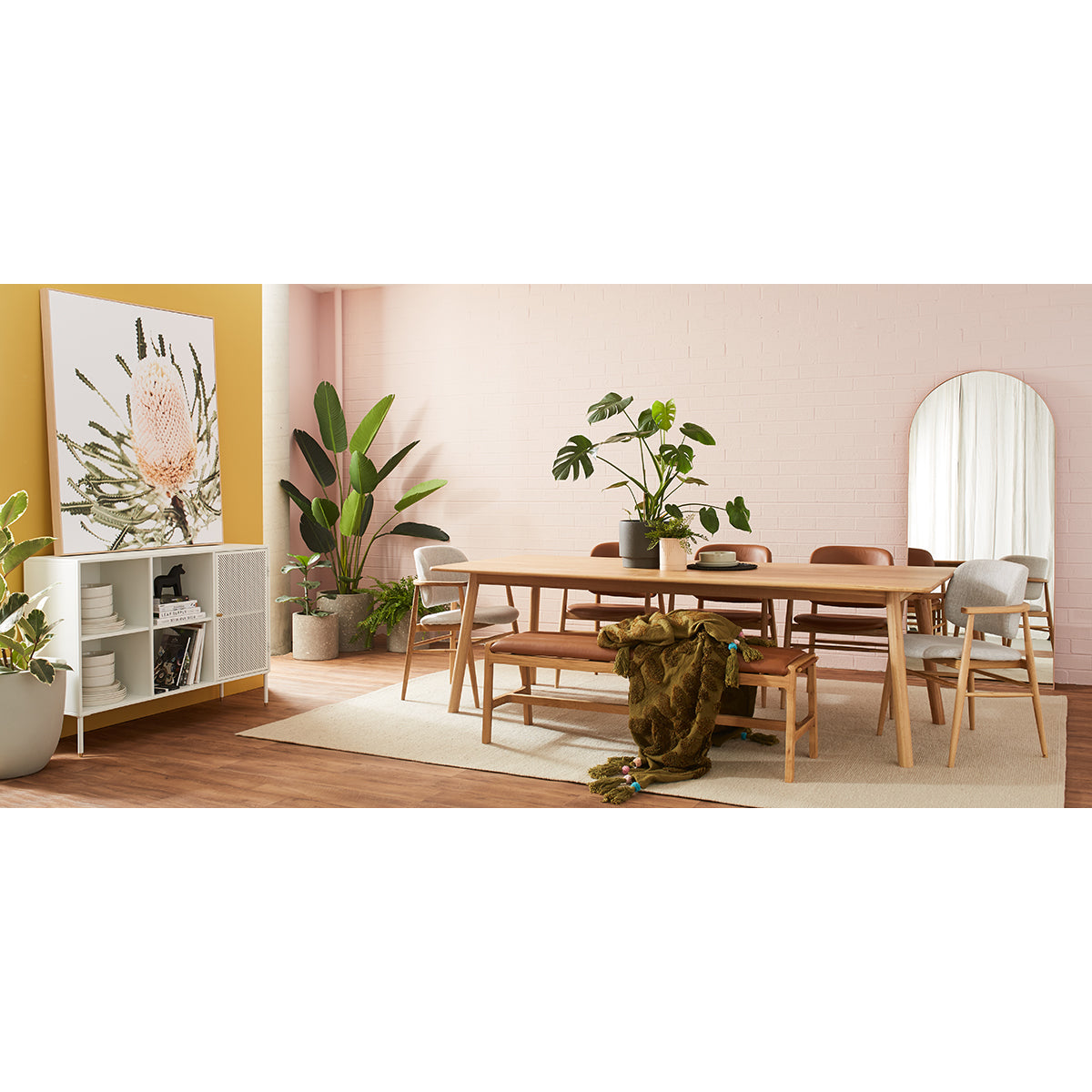Bjorn Arch Floor Mirror - Full Length Standing Mirror with Powder Coated Frame for Bedroom, Living Room & Entryway Decor | Modern & Elegant Home Accent