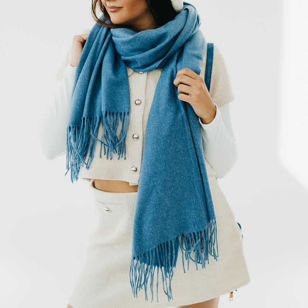 Luxury Soft Cashmere Scarf for Women & Men - Warm Winter Fashion Accessory - Perfect for Cold Weather, Travel & Gifting