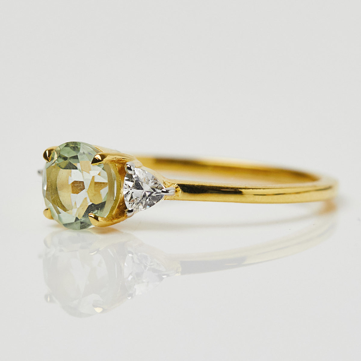 Green Amethyst Garden Party Eden Ring - Elegant Statement Jewelry for Women, Perfect for Weddings, Parties & Special Occasions