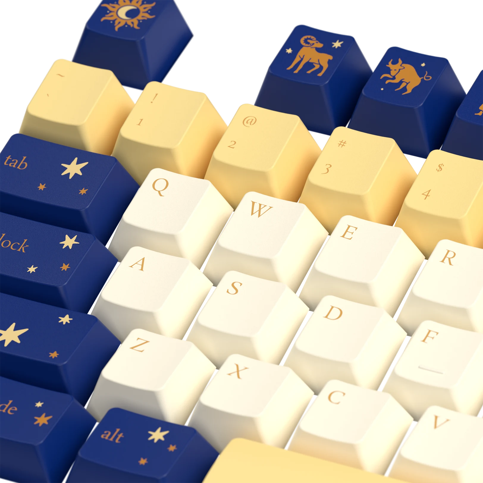 Limited Edition Zodiac Star Sign Keycaps - Custom Mechanical Keyboard Keycaps for Gaming & Typing - Perfect for PC, Mac & Laptop Enthusiasts