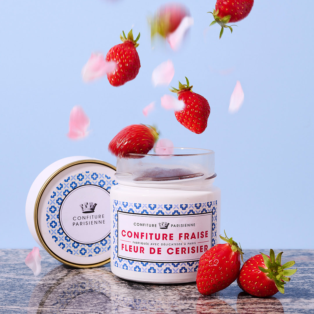 Premium Strawberry Cherry Blossom Jam - All Natural Fruit Spread, No Preservatives - Perfect for Toast, Pastries & Gift Giving