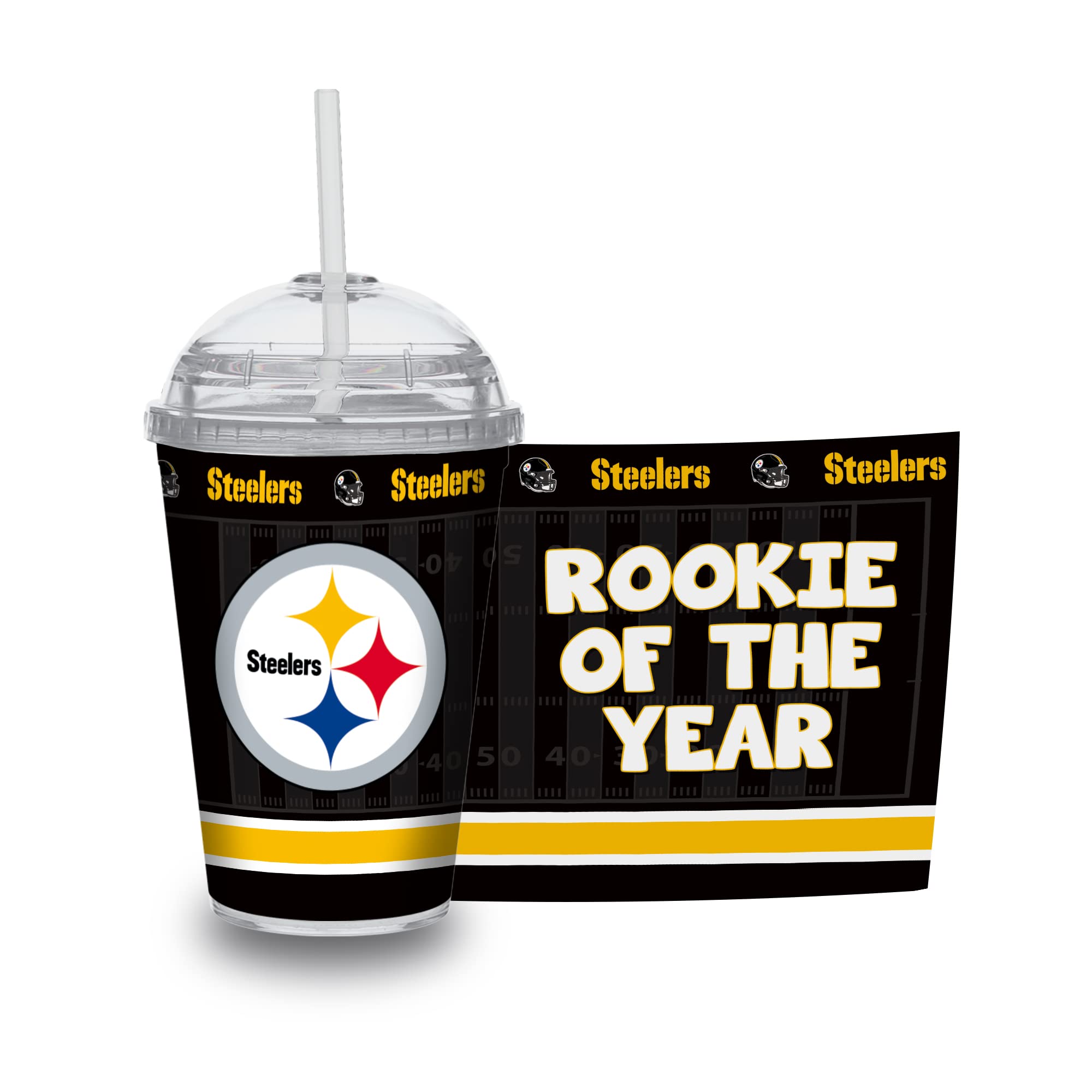 NFL Team Color 12oz Plastic Tumbler with Laser Engraving - Insulated Youth Cup for Football Fans - Perfect for Game Day, School, and Outdoor Activities
